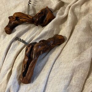 Wine opener Burl wood beautiful gift/piece of art
